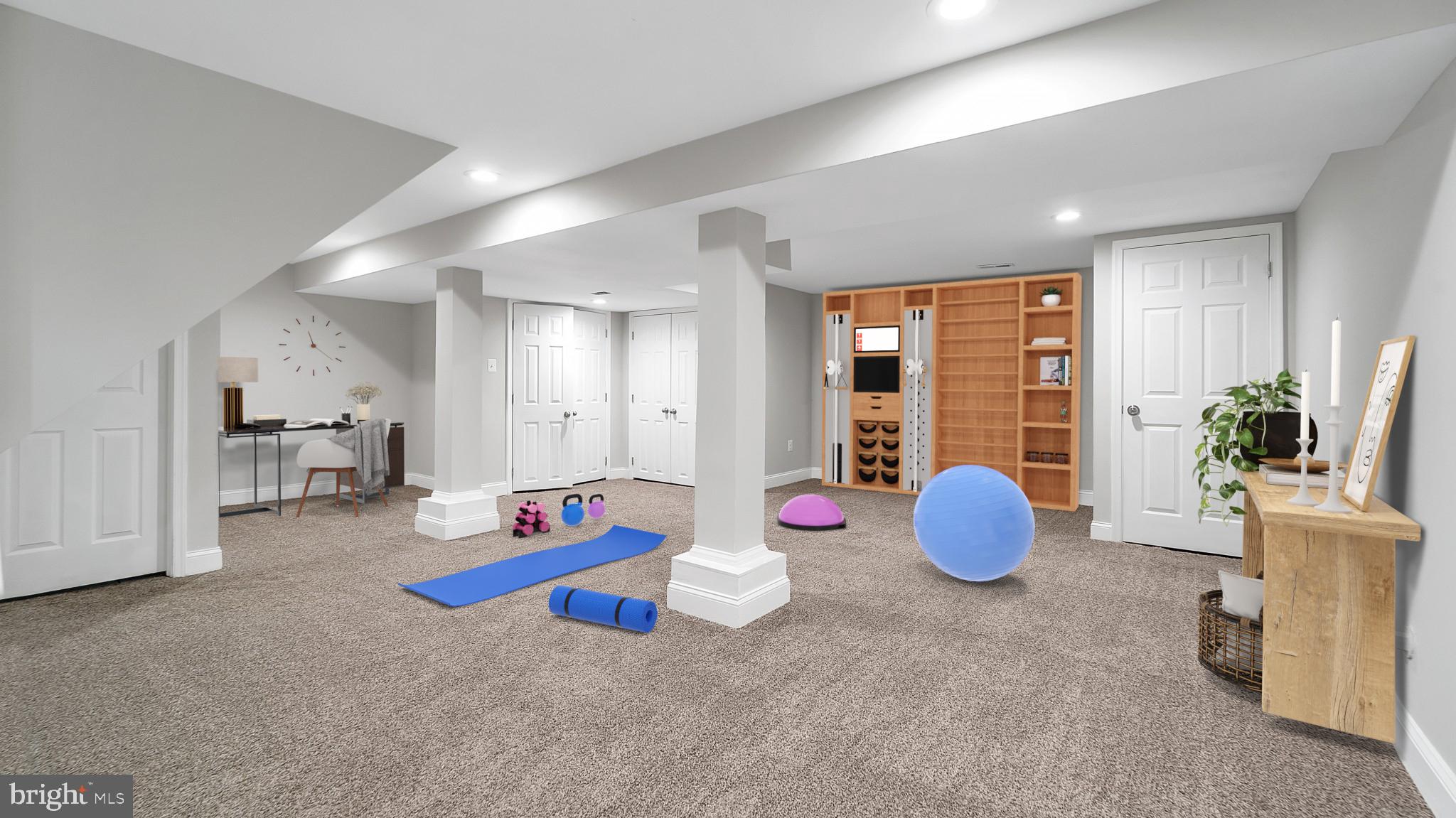 3702 Cedardale Road Baltimore, MD 21215 - Photo 34 of 38 Virtual Staging - Home Gym - Basement