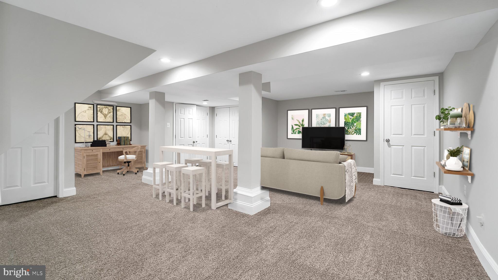 3702 Cedardale Road Baltimore, MD 21215 - Photo 35 of 38 Virtual Staging - MultiUse Space - Basement