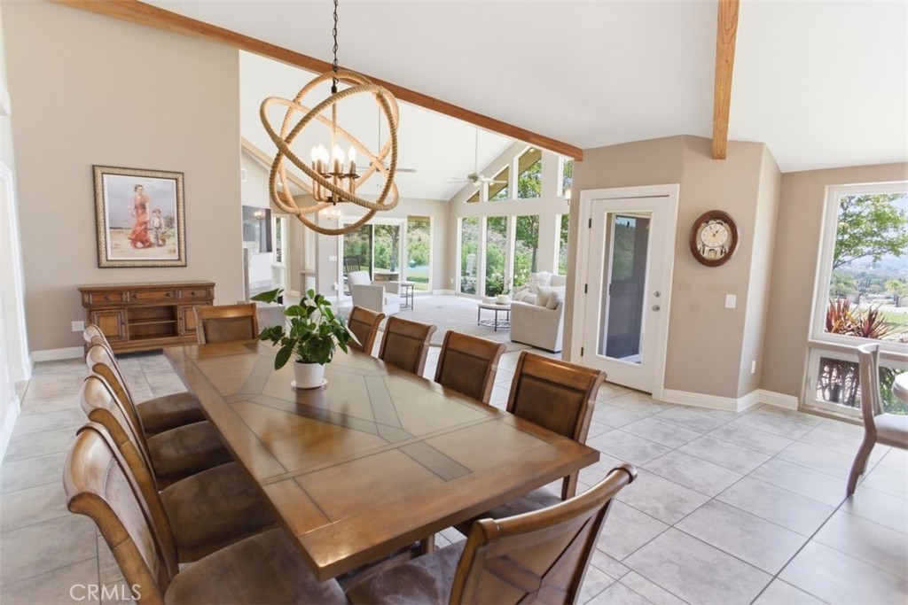 31233 Romero Canyon Road Castaic, CA 91384 - Photo 11 of 38 a view of a dining room with furniture window and outside view