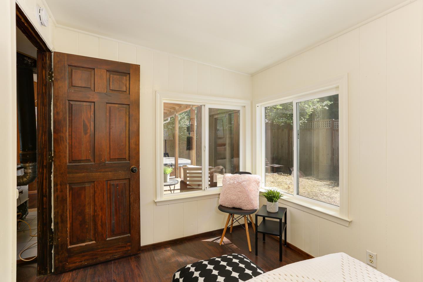 136 Pool Drive Boulder Creek, CA 95006 - Photo 16 of 25 a view of a livingroom with wooden floor and furniture