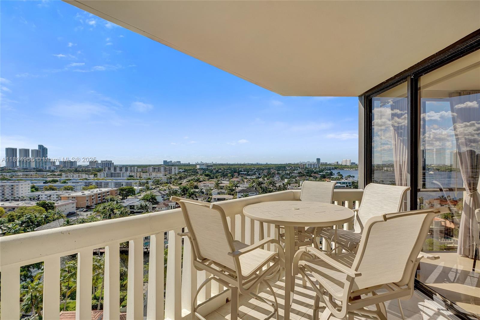 1000 East Island Boulevard, Unit 1403 Aventura, FL 33160 - Photo 14 of 99 Living Room Balcony