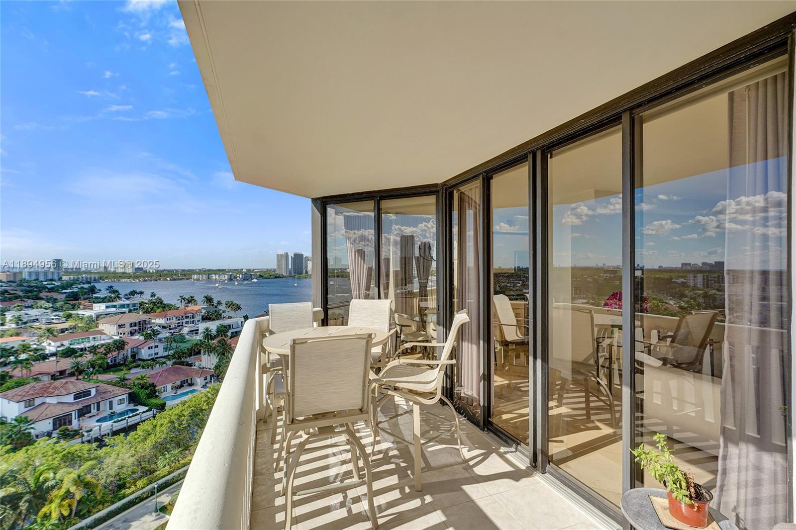 1000 East Island Boulevard, Unit 1403 Aventura, FL 33160 - Photo 17 of 99 Living Room Balcony
