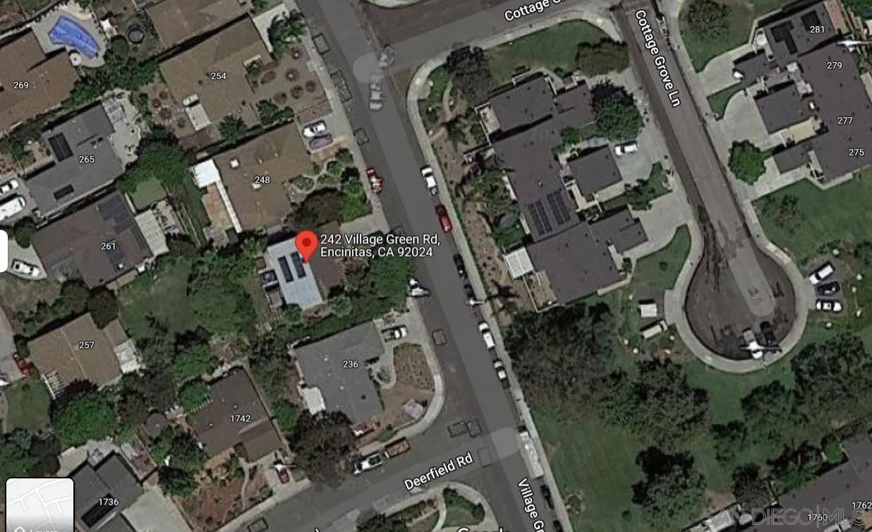 242 Village Green Road Encinitas, CA 92024 - Photo 15 of 16 an aerial view of a house with outdoor space
