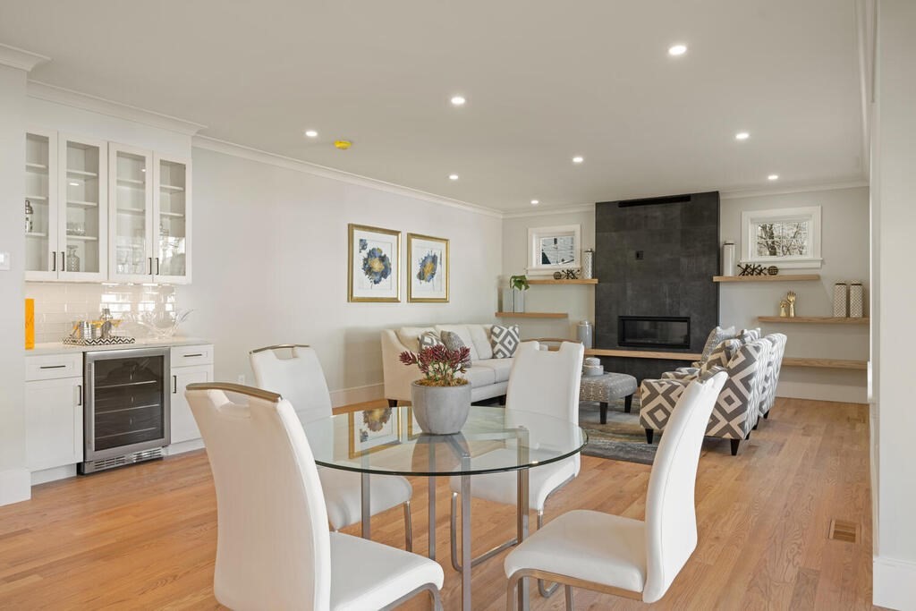 40 Bridge Street Lexington, MA 02421 - Photo 8 of 42 a dining room with furniture and wooden floor