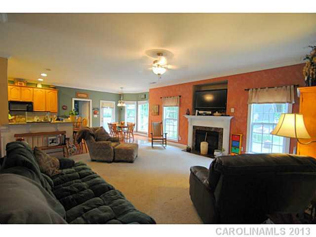 3228 Williams Station Road Matthews, NC 28105 - Photo 6 of 16 a living room with furniture a fireplace and a flat screen tv