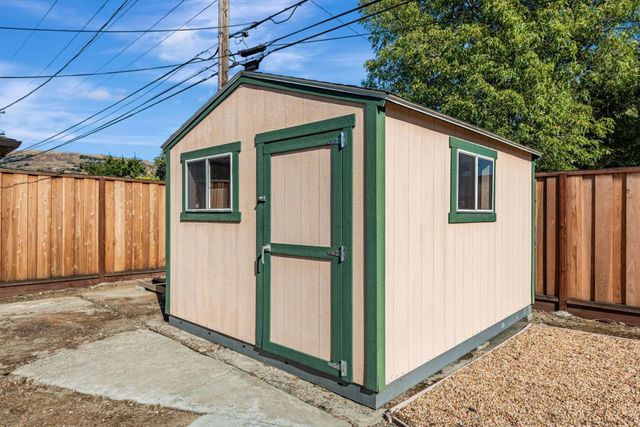 a backyard of a house