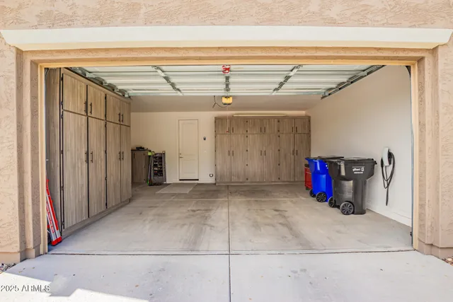 a view of a balcony with chair