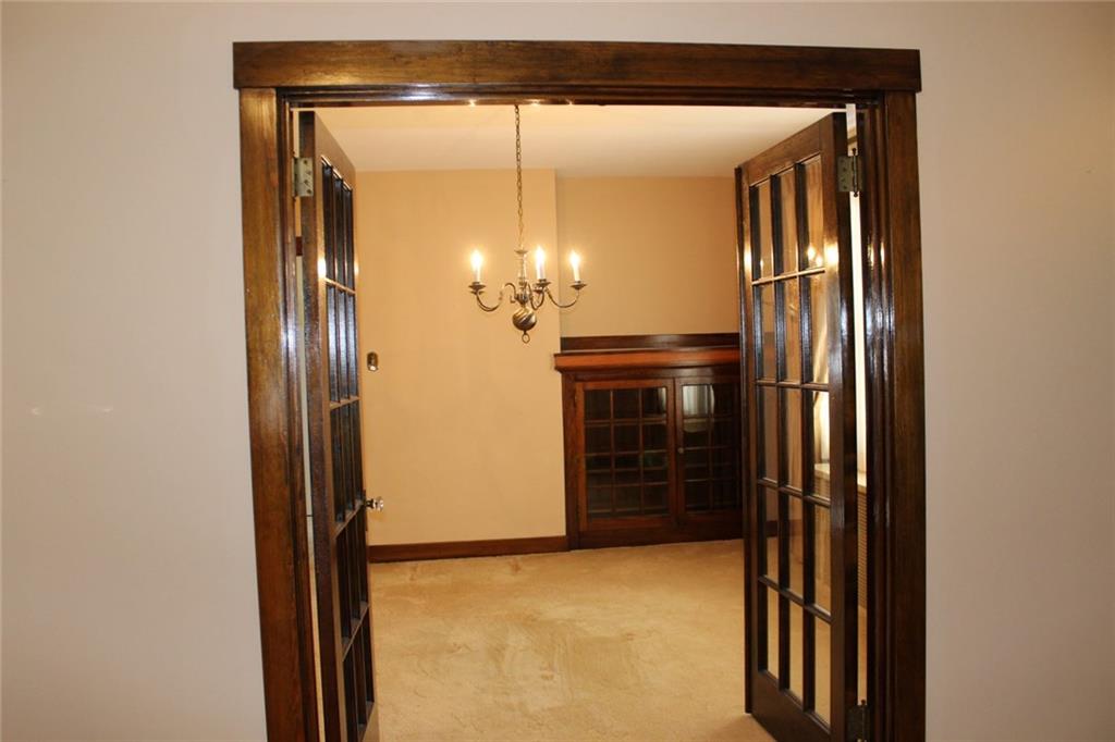 207 Richbarn Road Pittsburgh, PA 15212 - Photo 3 of 12 As you enter the dining room through the beautiful French doors you will appreciate the built-in cabinet.