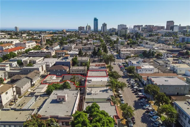 an aerial view of a city with lots of residential buildings