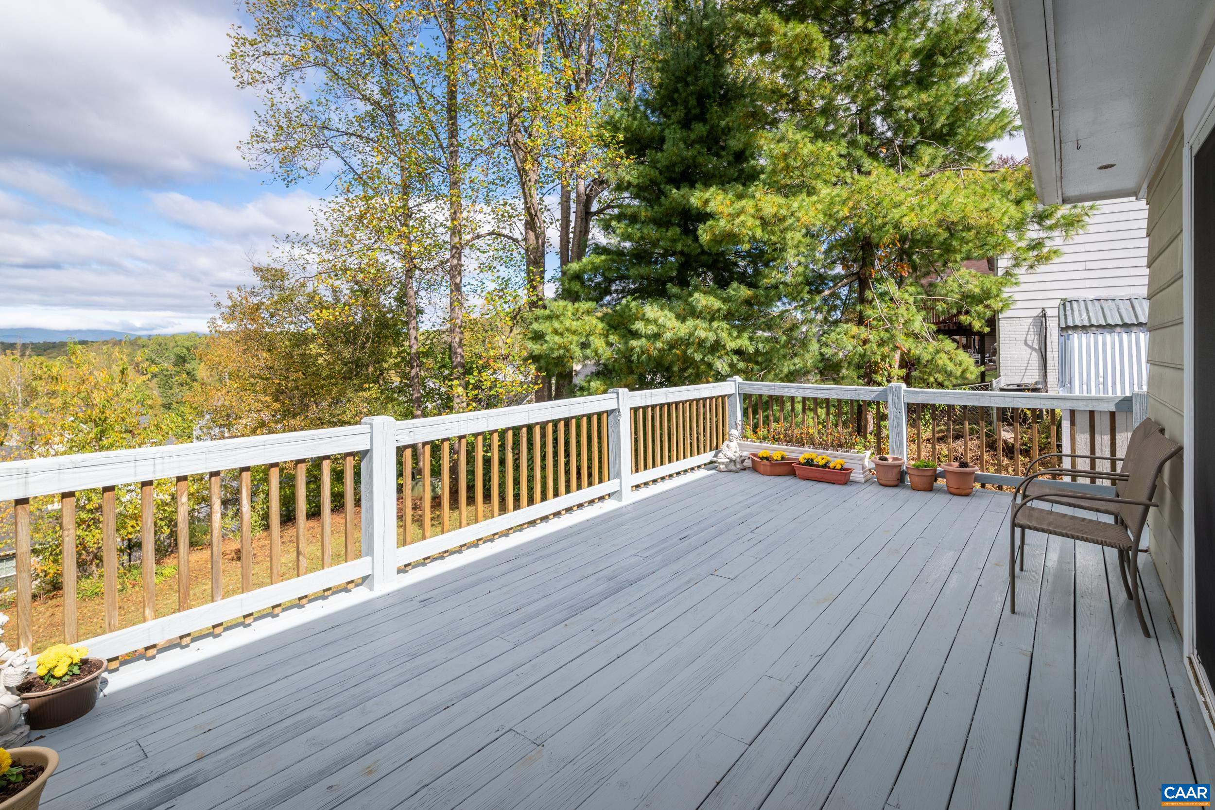 518 Jester Lane Charlottesville, VA 22911 - Photo 14 of 53 a view of balcony with wooden floor and seating