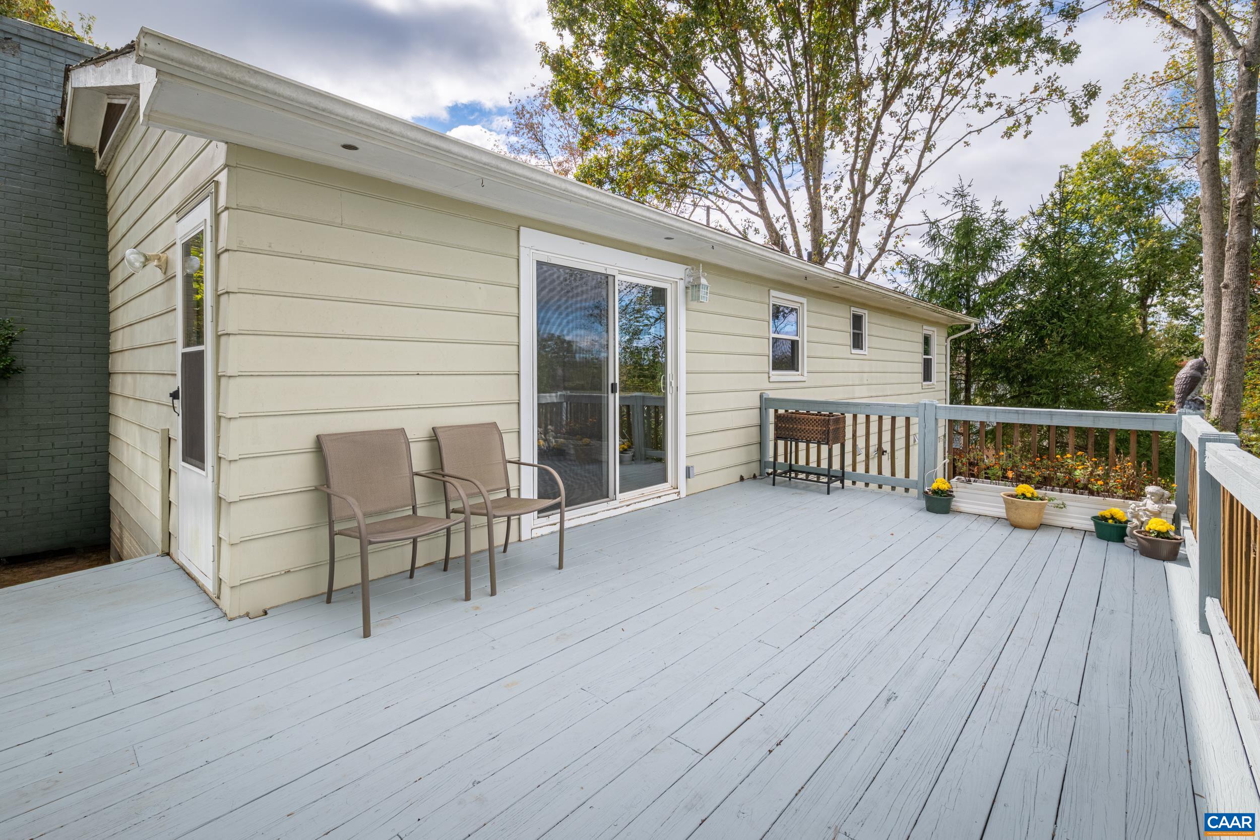 518 Jester Lane Charlottesville, VA 22911 - Photo 43 of 53 a deck view with a seating space