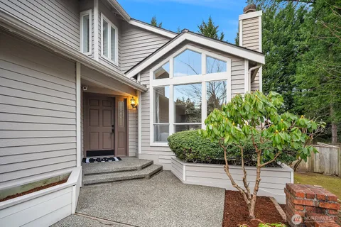 a view of a house with a patio
