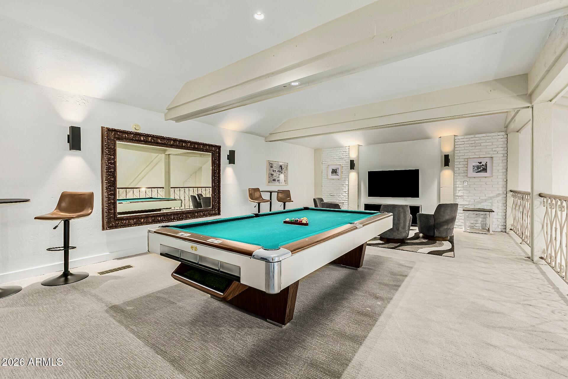 5760 North Scottsdale Road Paradise Valley, AZ 85253 - Photo 31 of 34 a room with pool table and flat screen tv