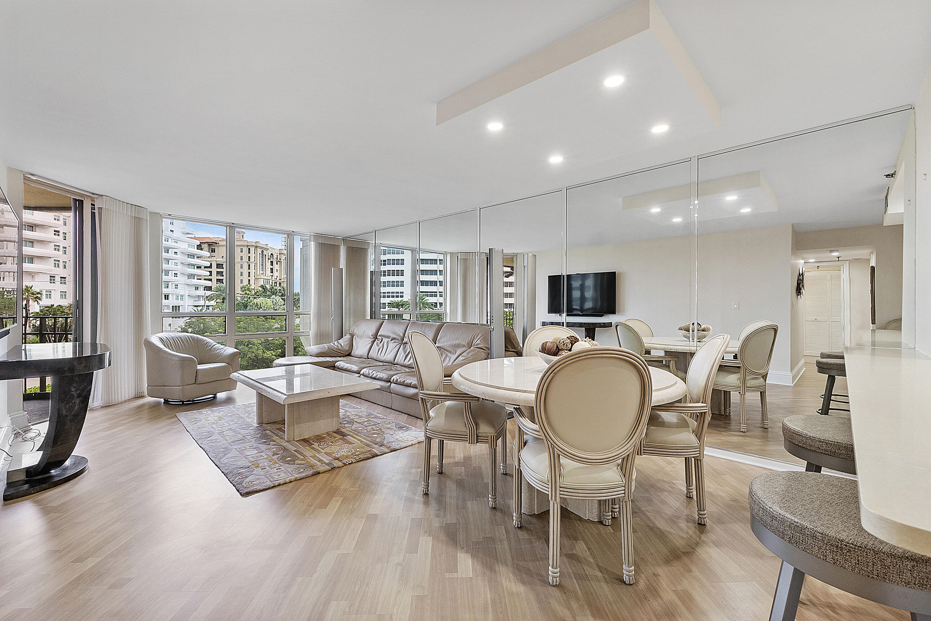 1901 South Ocean Boulevard, Unit 402 Boca Raton, FL 33432 - Photo 3 of 61 Living Room/Dining Area