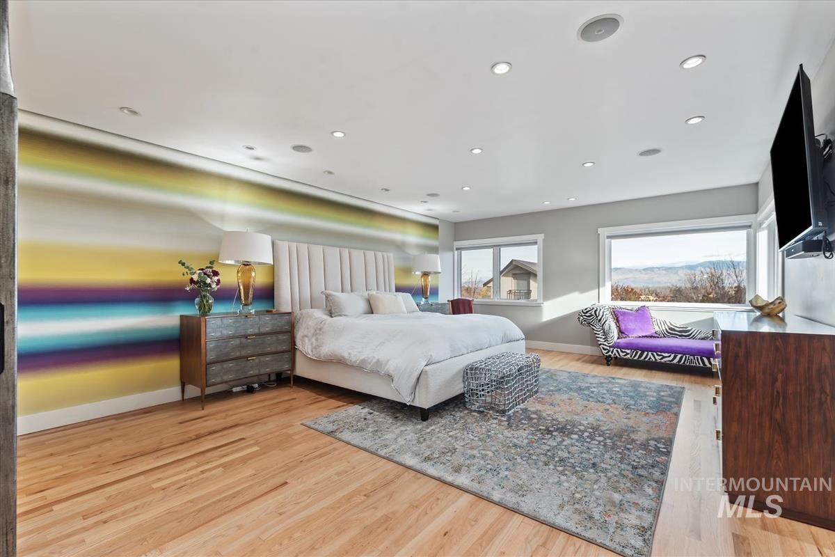 4814 Roberts Road Boise, ID 83705 - Photo 23 of 50 Bedroom with recessed lighting and light wood finished floors
