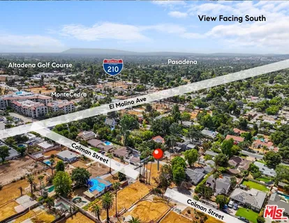 a view of city and mountain