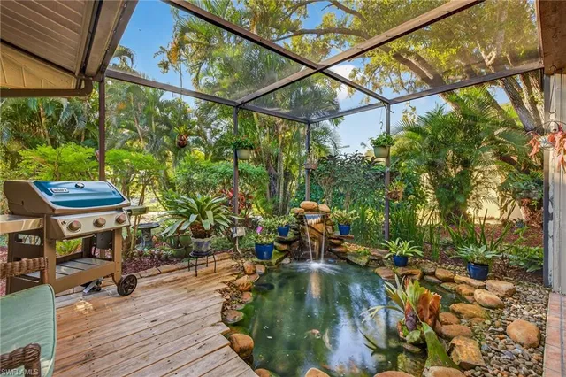 a view of outdoor space with seating area