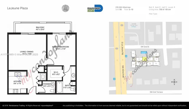 $339,000 | 215 Southwest 42nd Avenue, Unit 905, Miami, FL 33134