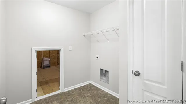 an empty room and closet area