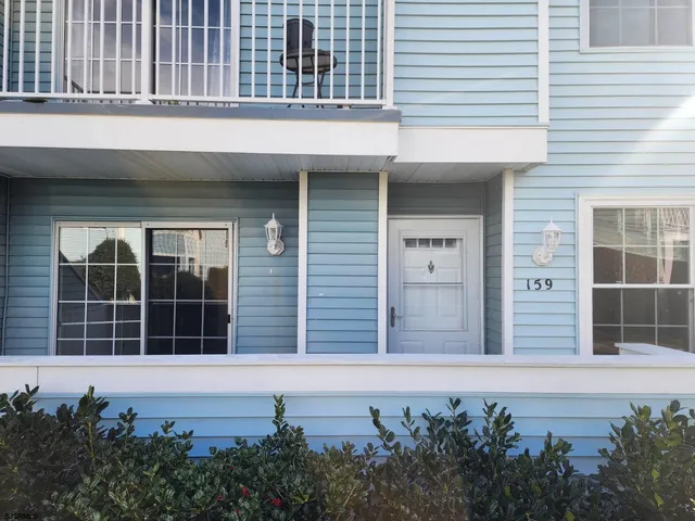 a front view of a building