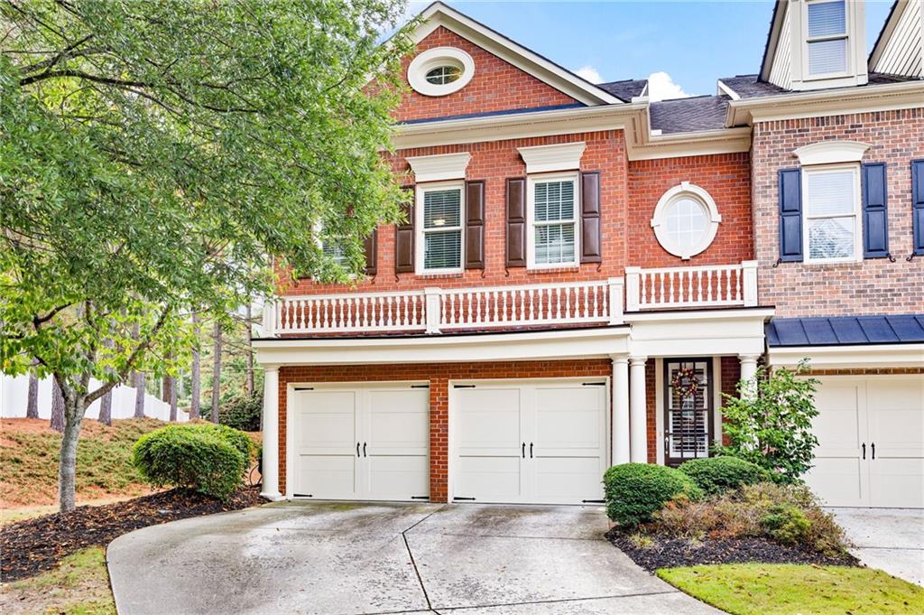 a front view of a building