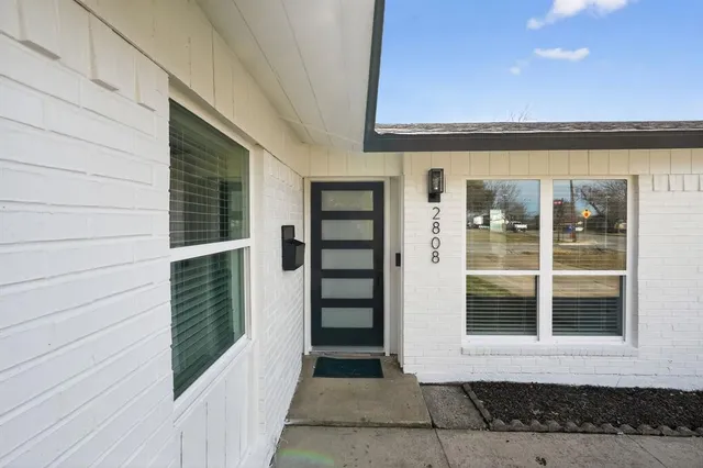 a view of front door