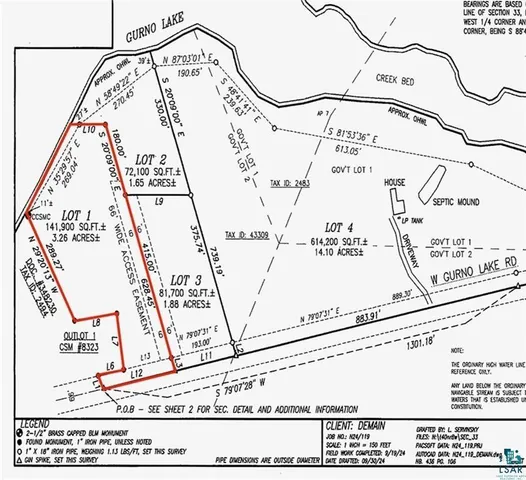 $175,000 | Lot 1 Gurno Lake Road, Hayward, WI 54843