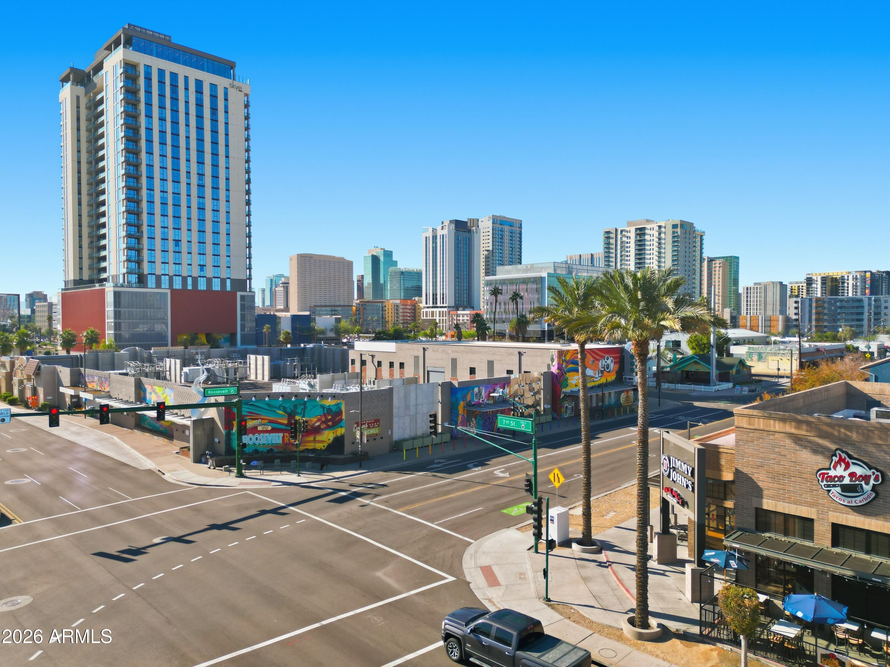 100 East Fillmore Street, Unit 216 Phoenix, AZ 85004 - Photo 26 of 36 a city view with tall buildings