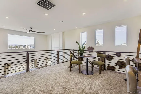 a room with furniture