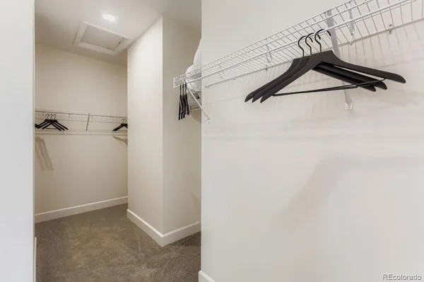 a view of a walk in closet