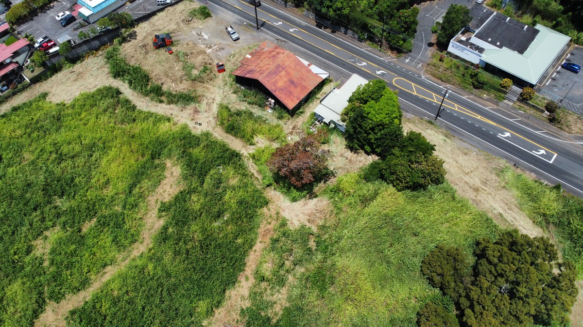 82-6115 Hawaiʻi Belt Road Captain Cook, HI 96704 - Photo 5 of 9 an aerial view of residential house with an outdoor space and street view