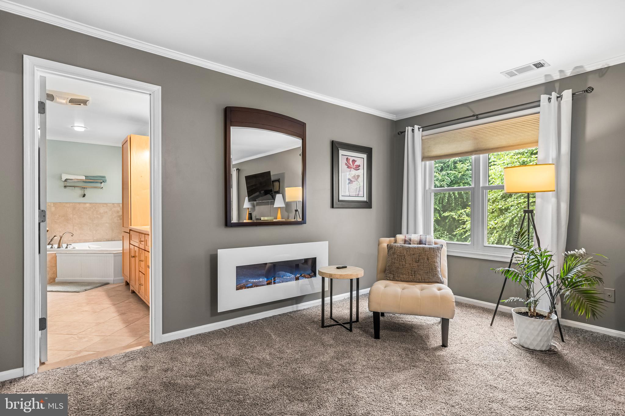 20 Highfield Court Cockeysville, MD 21030 - Photo 30 of 60 a living room with furniture and a fireplace