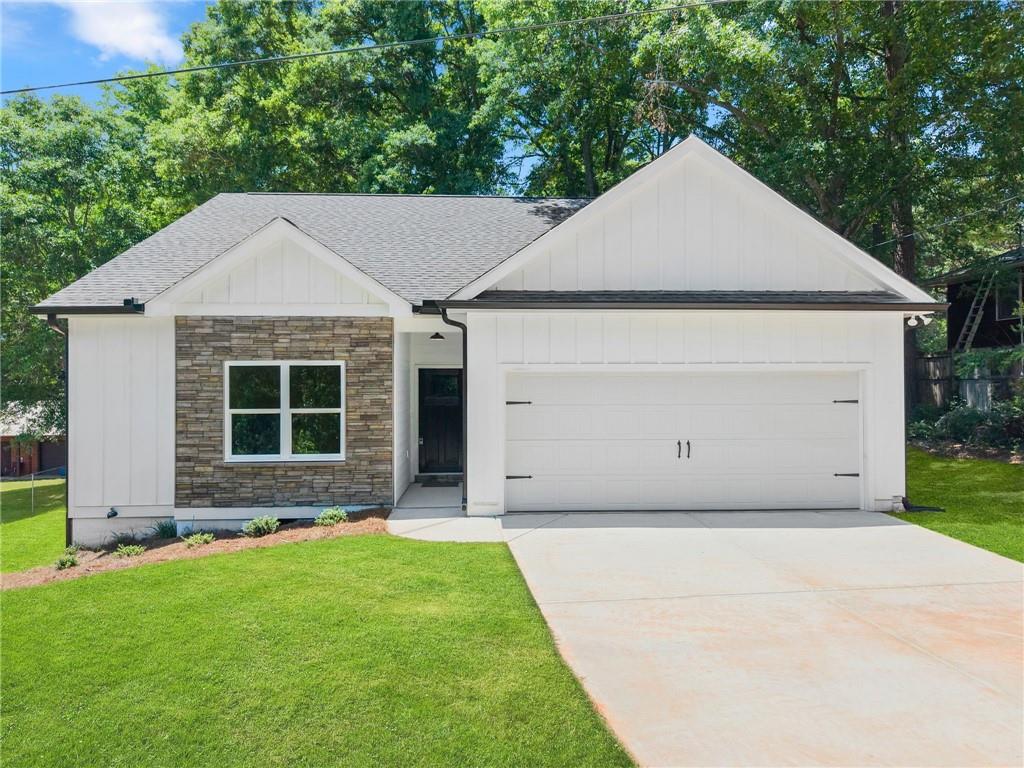 a house with a yard
