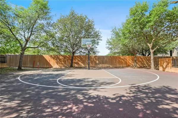 a view of a basketball court