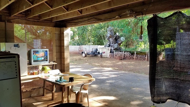 4940 Awawa Road Hanapepe, HI 96705 - Photo 17 of 22 a patio with table and chairs and potted plants