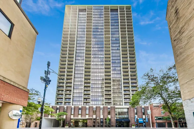 a front view of a building