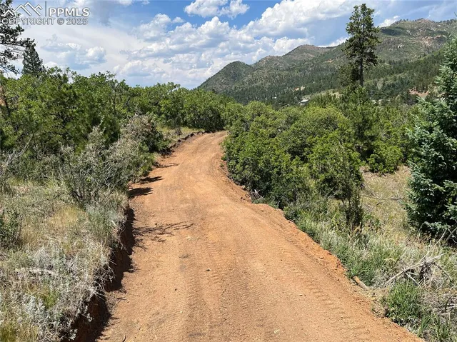 a view of a lake with a mountain