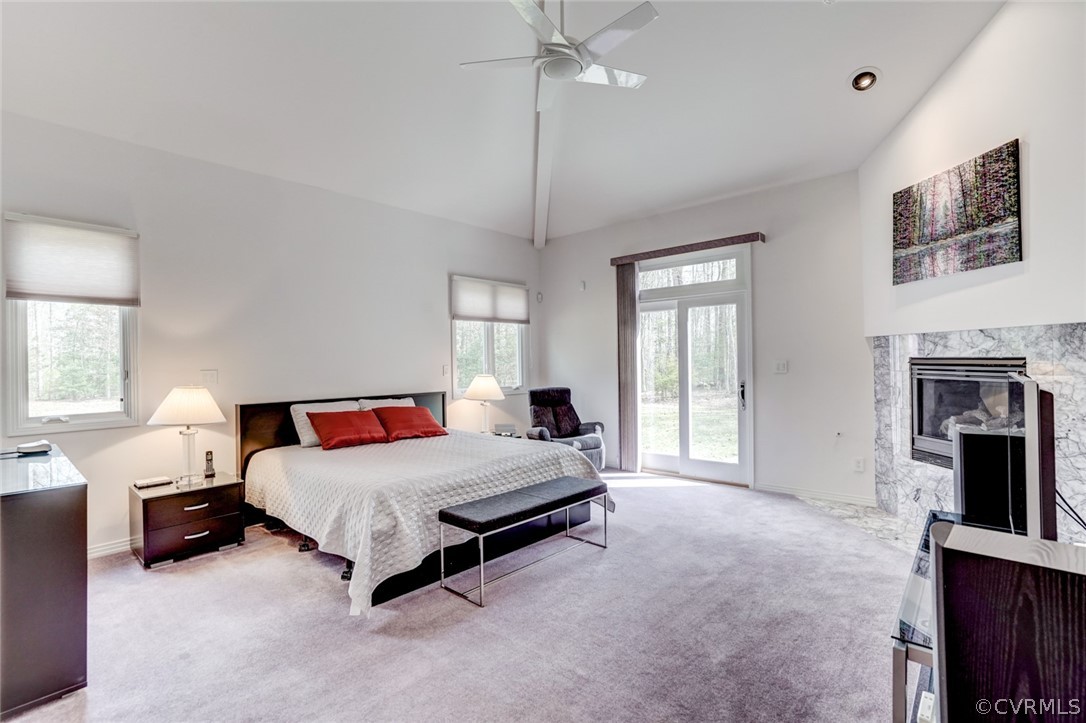 524 Edgar Road Hanover, VA 23069 - Photo 14 of 28 Master bedroom suite with fireplace, elevated ceil