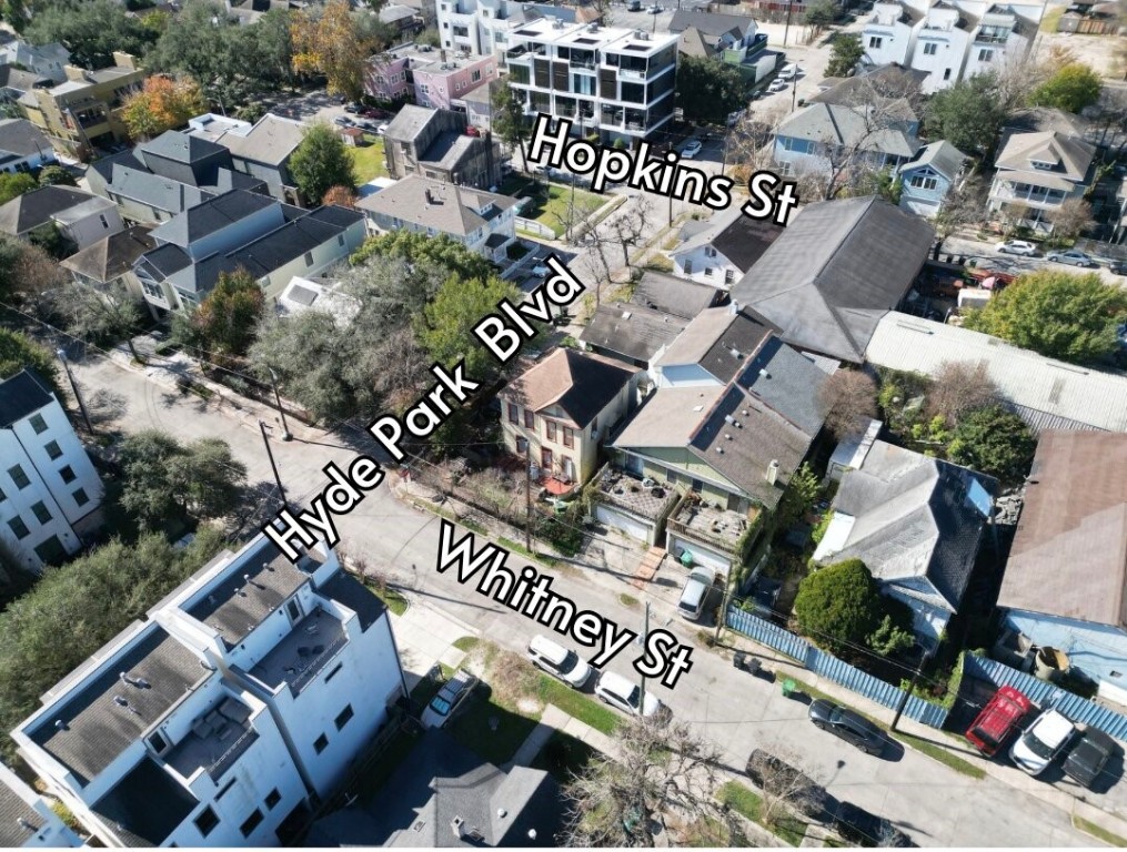 2416 Whitney Street Houston, TX 77006 - Photo 4 of 13 an aerial view of a city