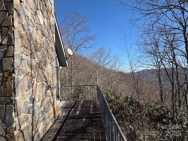 860 Pless Underwood Road Maggie Valley, NC 28751 - Photo 18 of 45 a view of a backyard of the house