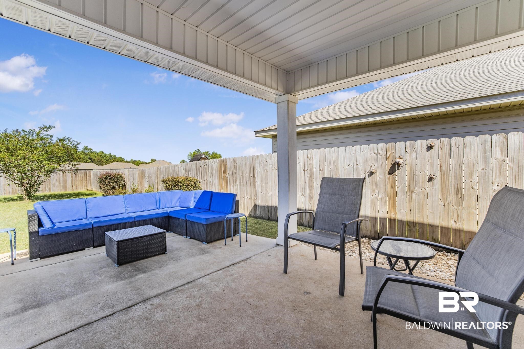 10738 Ridgeview Drive Mobile, AL 36608 - Photo 36 of 48 Fenced backyard featuring an outdoor hangout area and a patio area