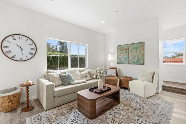 a view of living room with granite countertop furniture