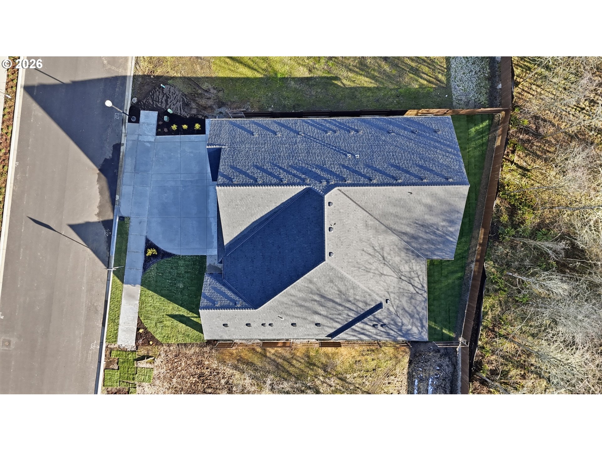 16221 Northeast 180th Street Brush Prairie, WA 98606 - Photo 42 of 43 an aerial view of a house with a garden