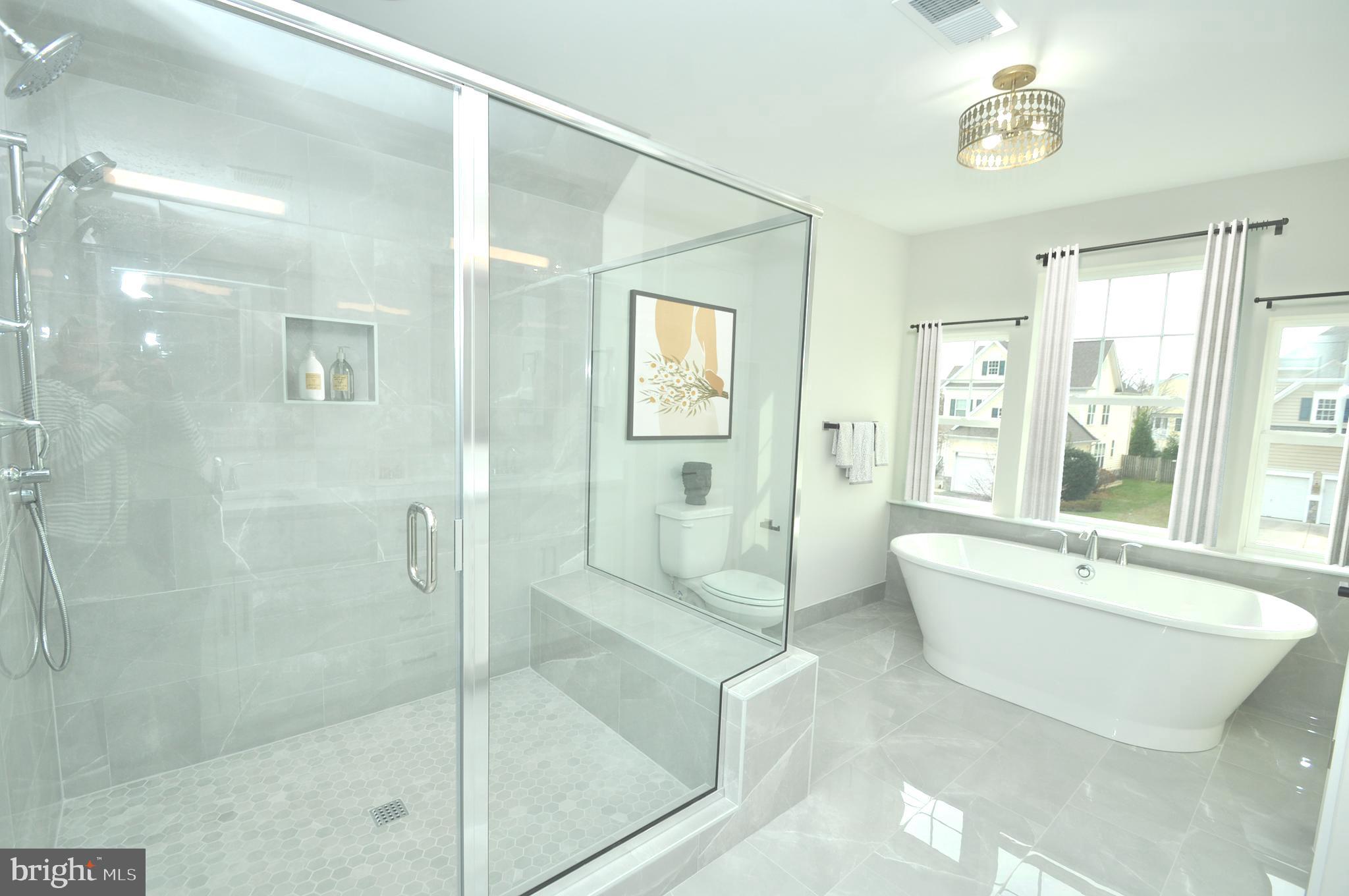 9138 Eton Road Silver Spring, MD 20901 - Photo 7 of 24 a spacious bathroom with a shower and a bathtub