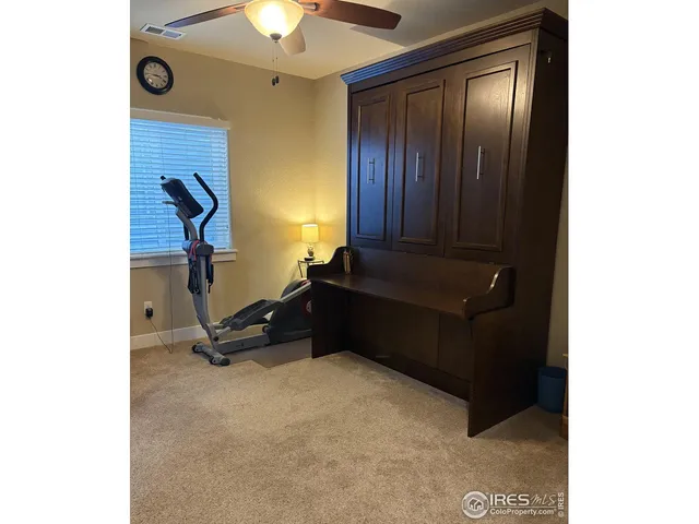 a room with gym equipment