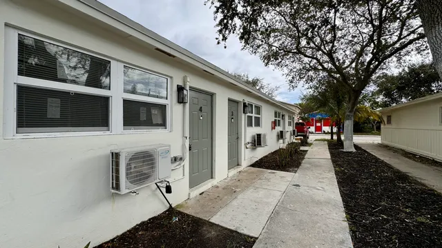 a view of a entryway in front of house