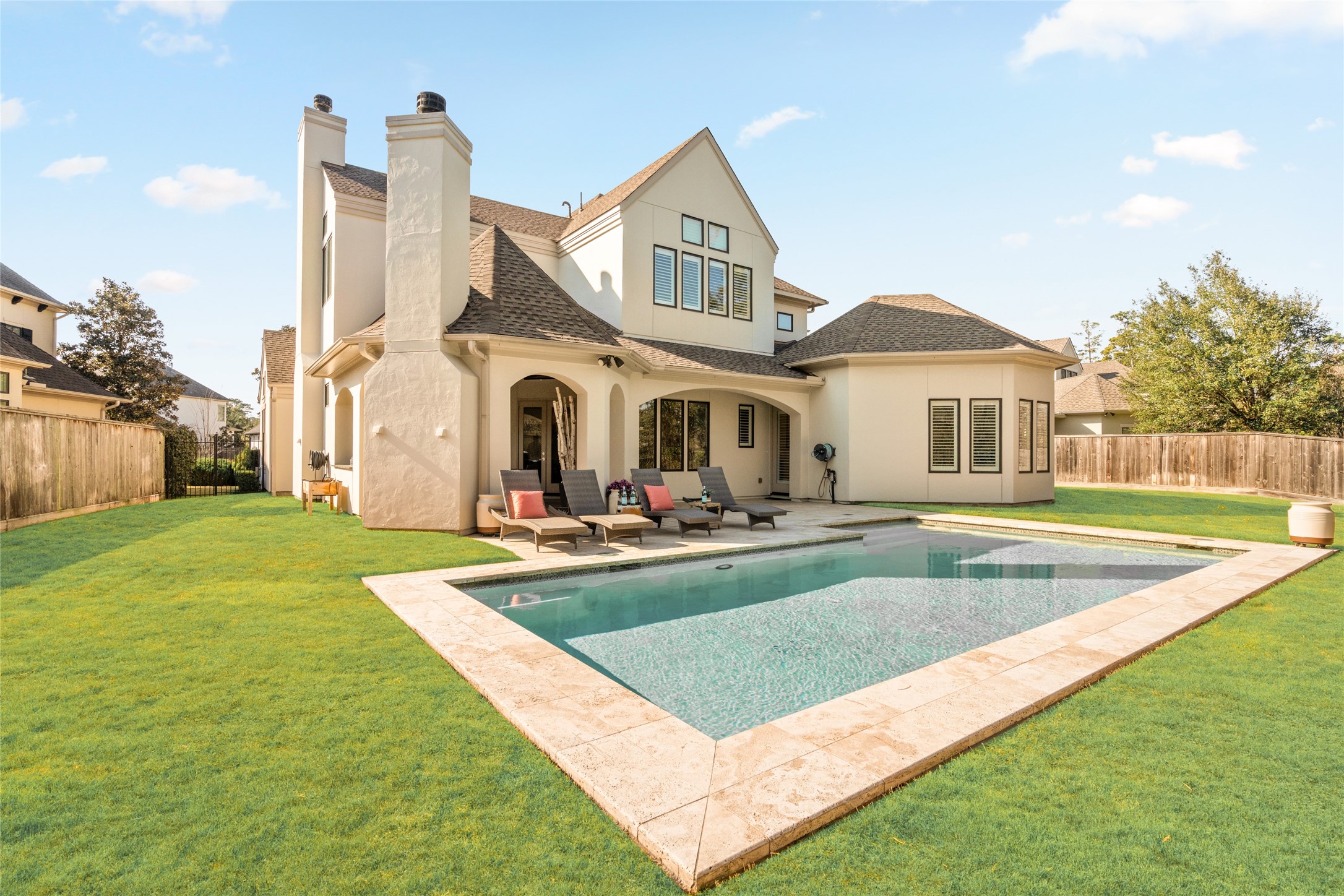 64 South Parkgate Circle Spring, TX 77381 - Photo 38 of 50 a view of a house with a swimming pool
