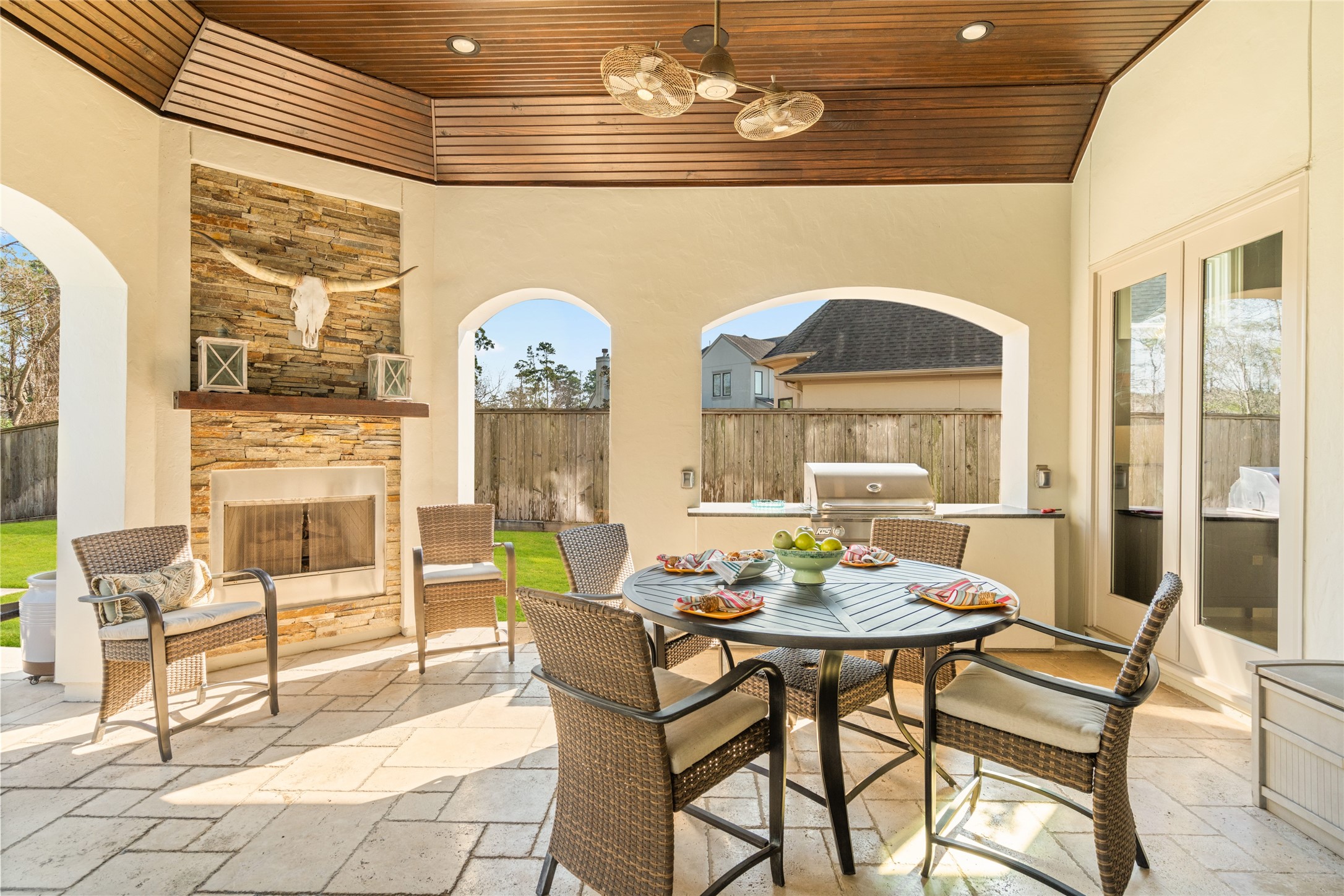 64 South Parkgate Circle Spring, TX 77381 - Photo 40 of 50 a view of a dining room with furniture and chandelier