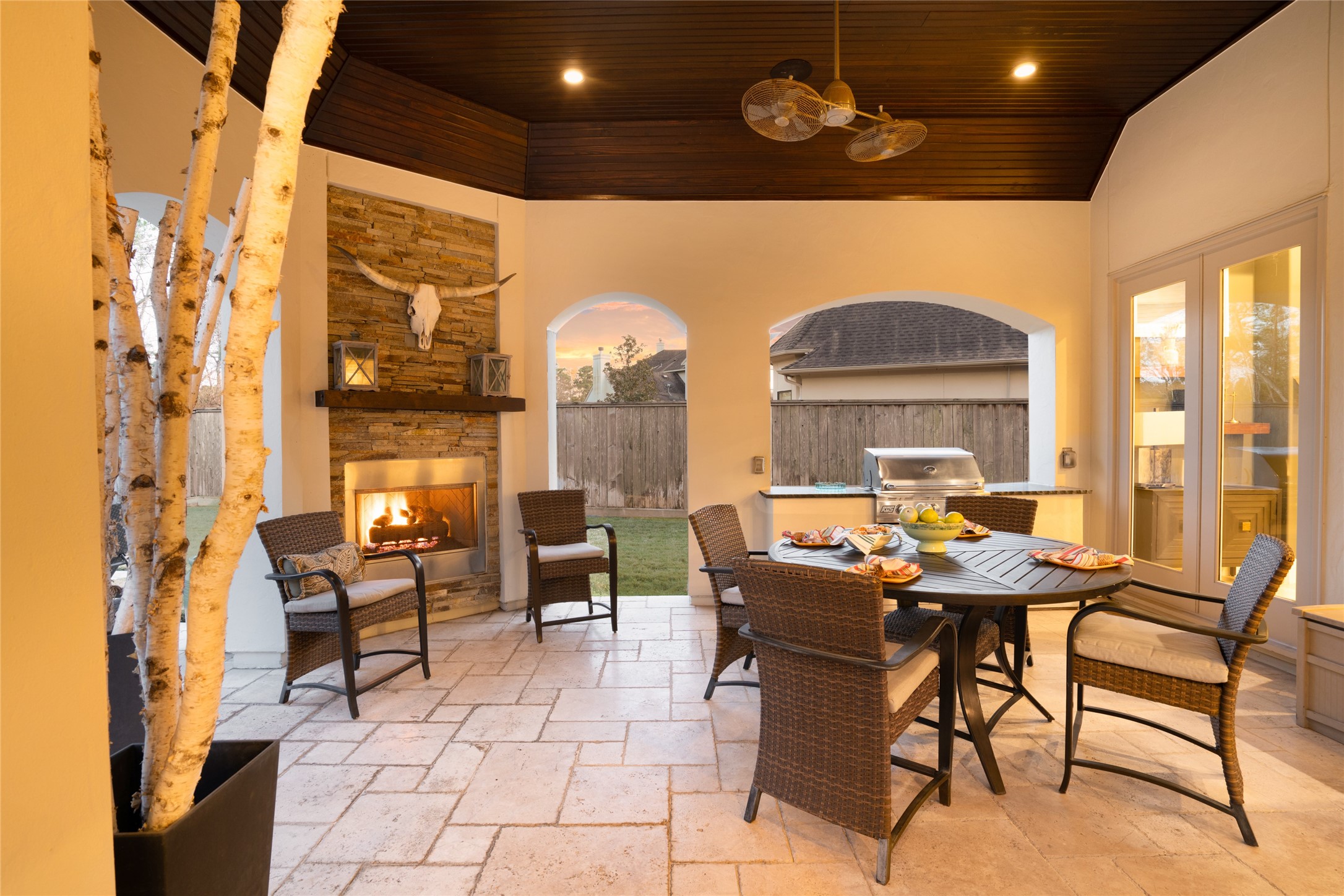 64 South Parkgate Circle Spring, TX 77381 - Photo 7 of 50 a dining room with furniture a chandelier and a rug