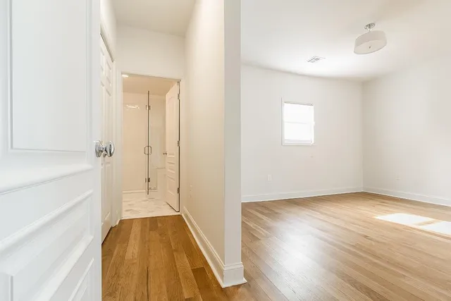 a view of an empty room